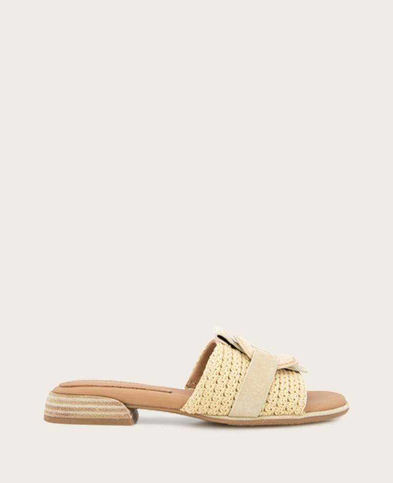 Gentle Souls - Hudson Raffia Slip On Sandal by GENTLE SOULS