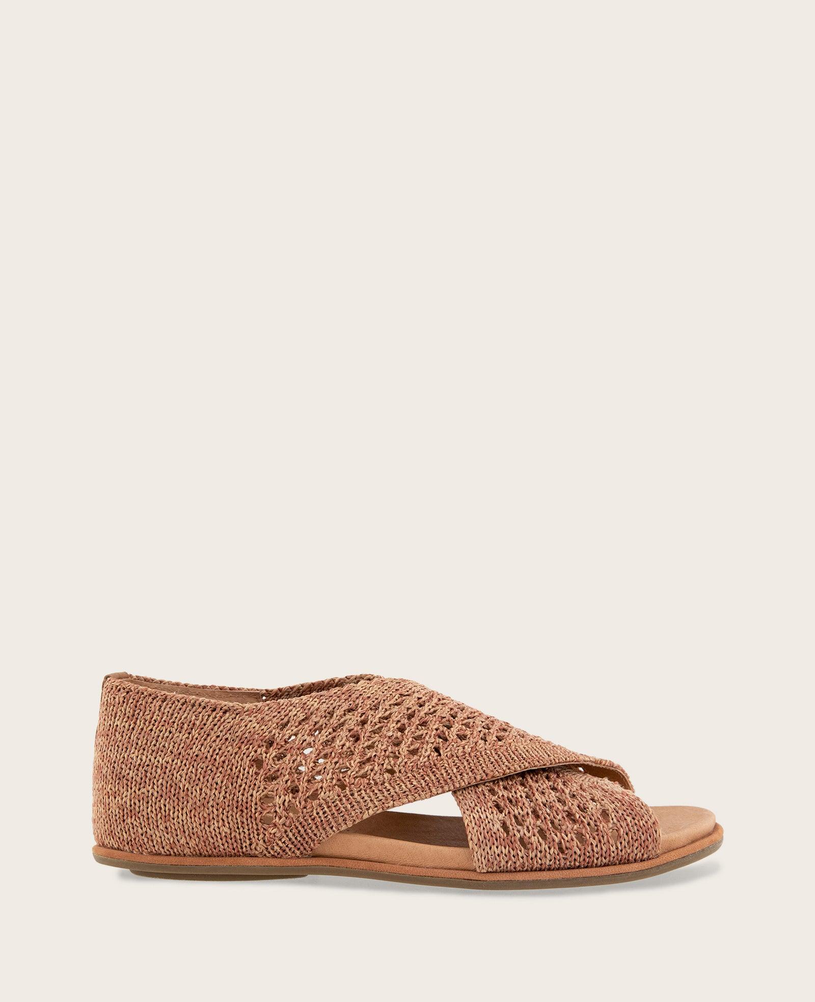 Gentle Souls - Laniey Knit X-Band Leather Sandal by GENTLE SOULS