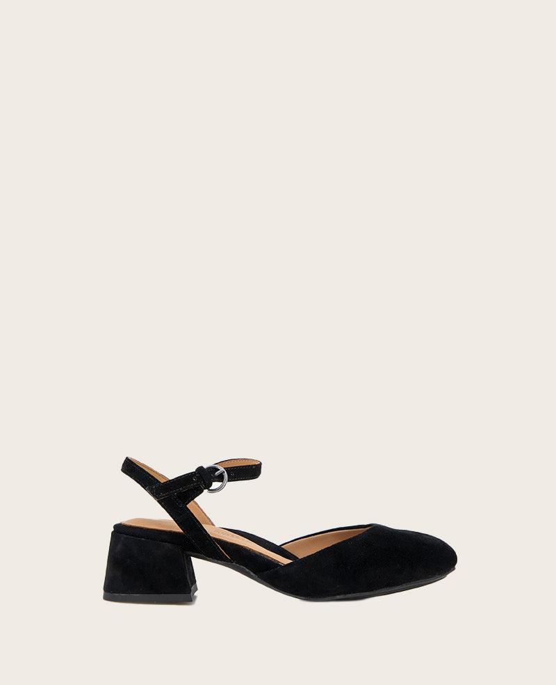 Gentle Souls - Lucinda Suede Closed Toe Strap Sandal by GENTLE SOULS