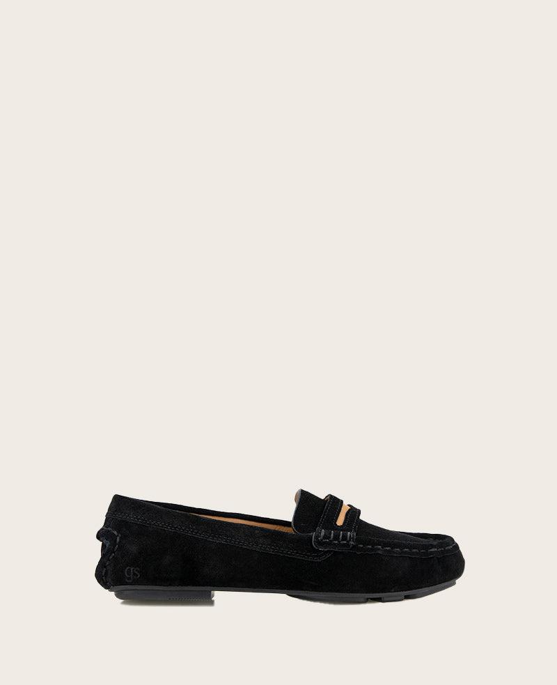 Gentle Souls - Madison Suede Tailored Flat by GENTLE SOULS