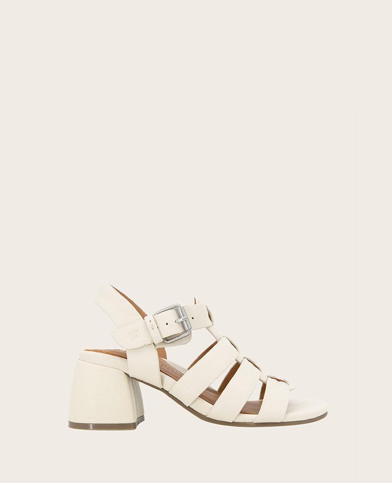 Gentle Souls - Margarite Leather Heel Sandal by GENTLE SOULS