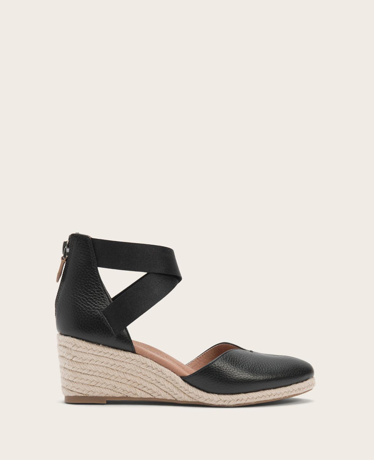 Gentle Souls - Orya Leather Espadrille Wedge by GENTLE SOULS