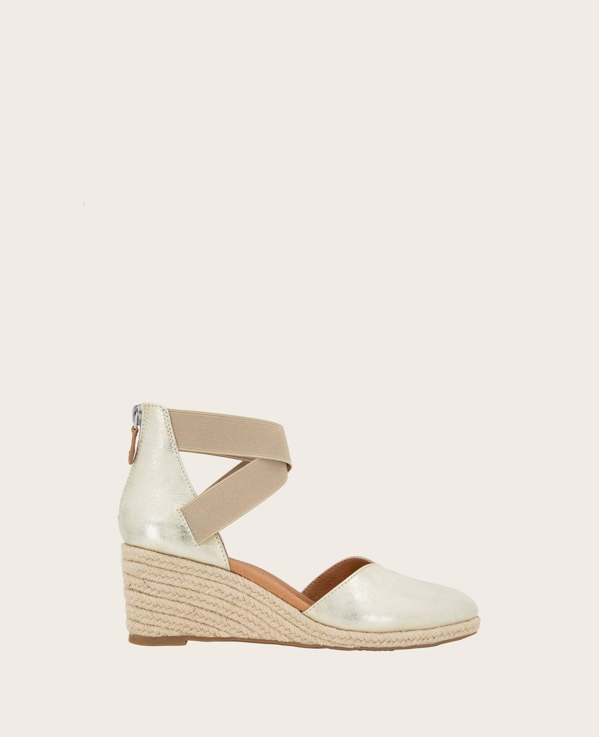 Gentle Souls - Orya Leather Espadrille Wedge by GENTLE SOULS