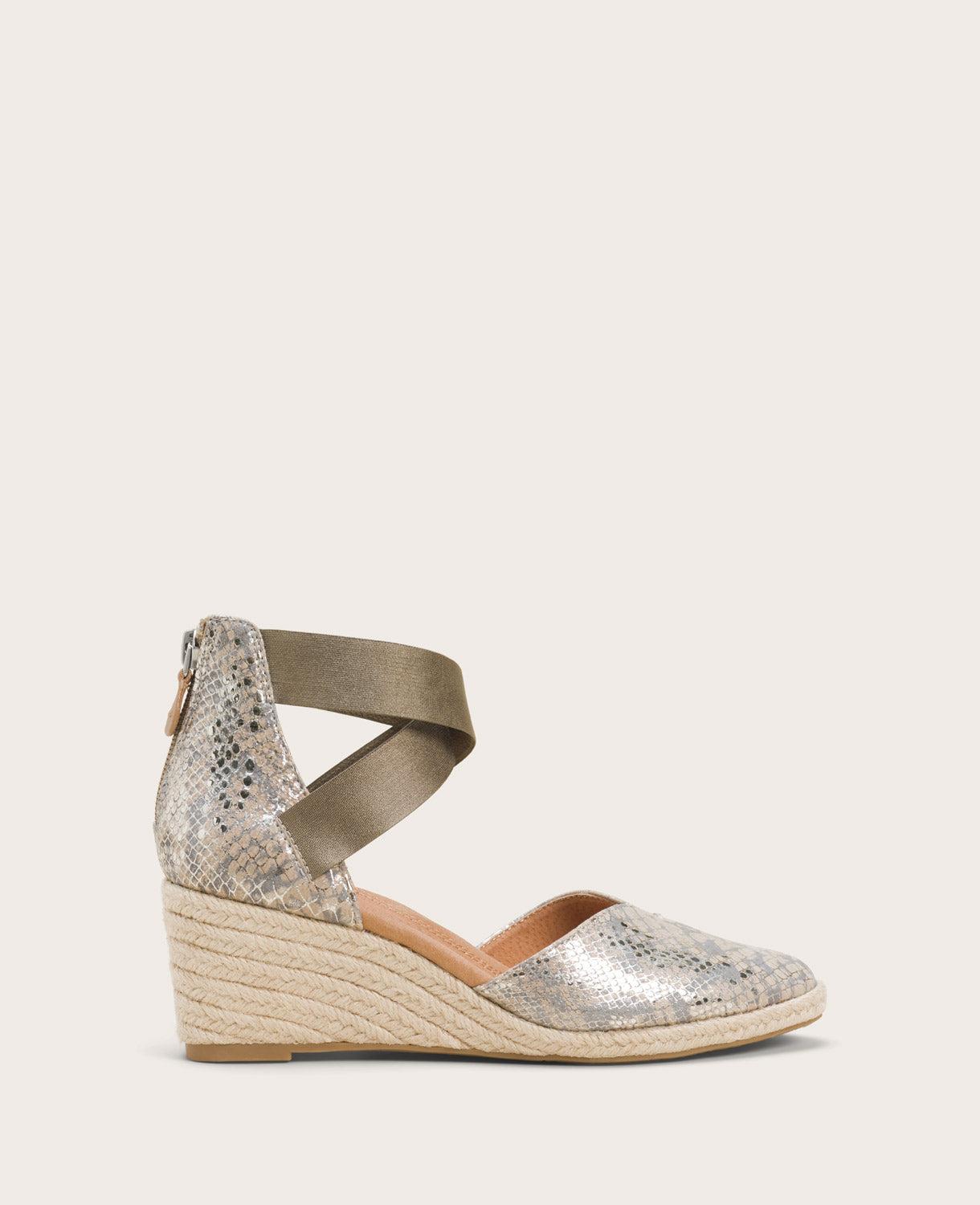 Gentle Souls - Orya Leather Espadrille Wedge by GENTLE SOULS