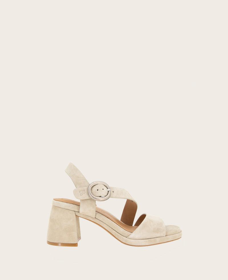 Gentle Souls - Roma Suede Heel Sandal by GENTLE SOULS