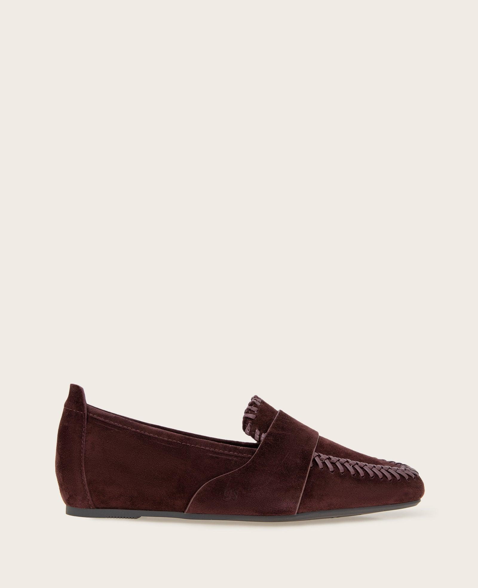Gentle Souls - Sandra Suede Braid Detail Loafer by GENTLE SOULS