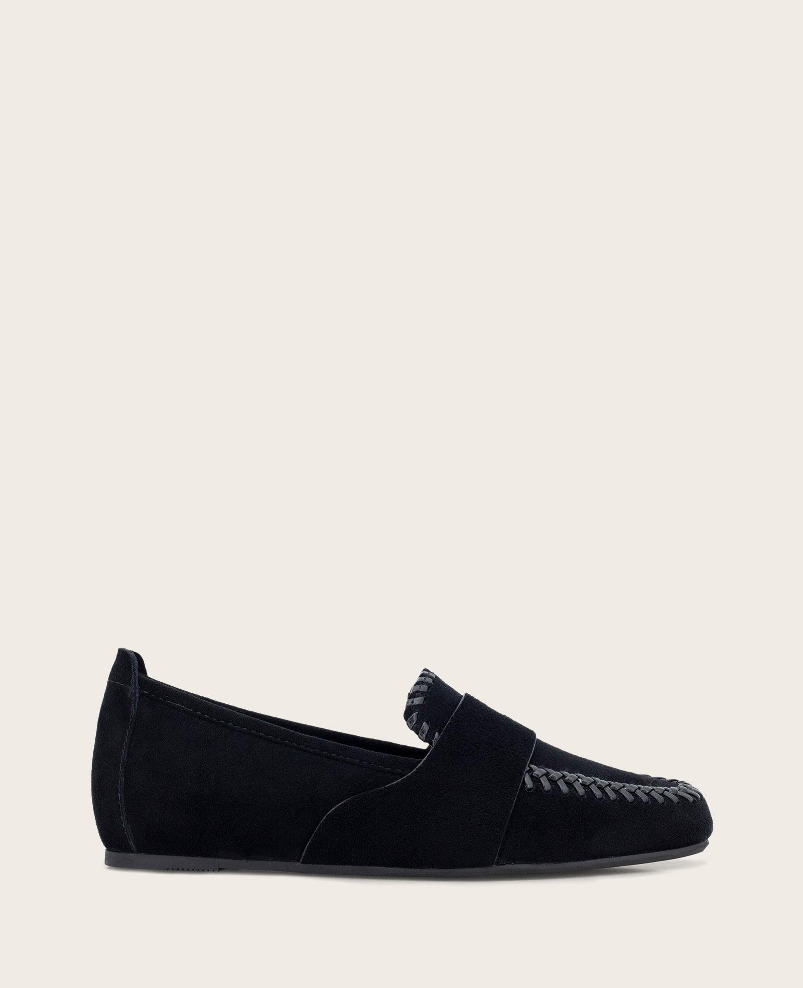 Gentle Souls - Sandra Suede Braid Detail Loafer by GENTLE SOULS