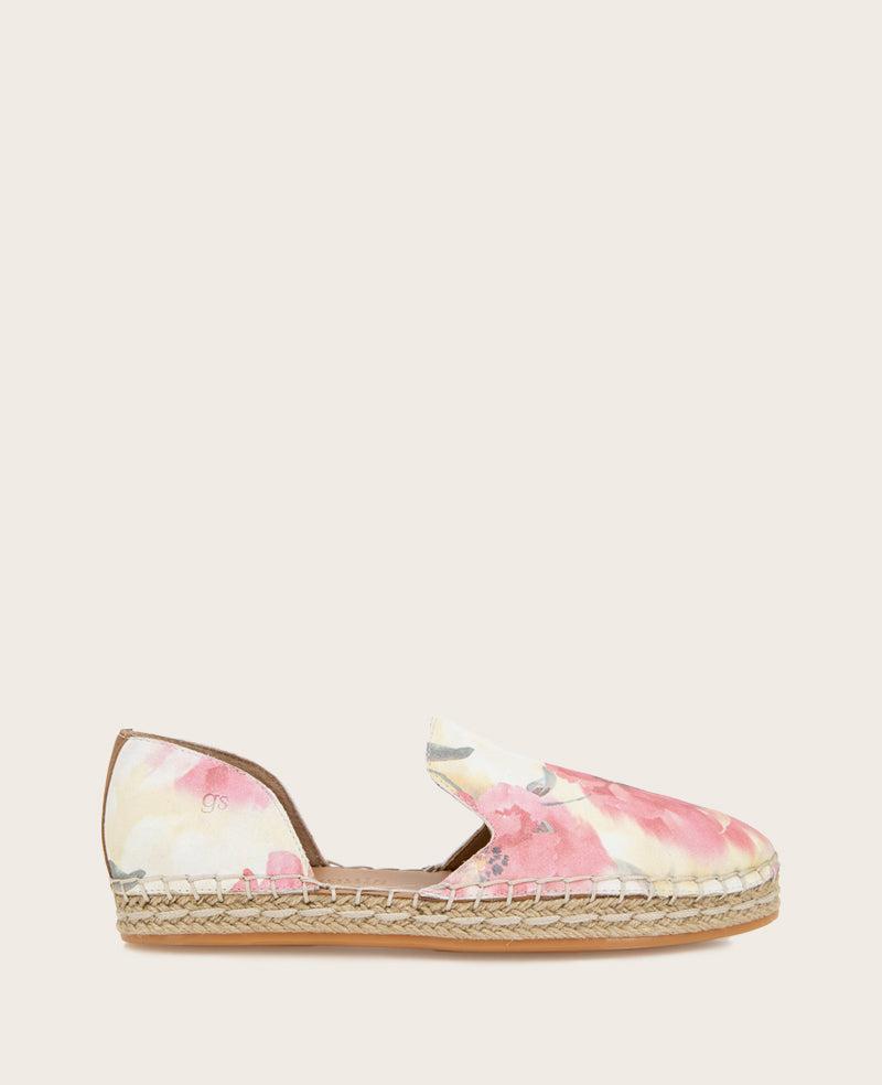 Gentle Souls - Seville Suede Floral Espadrille by GENTLE SOULS
