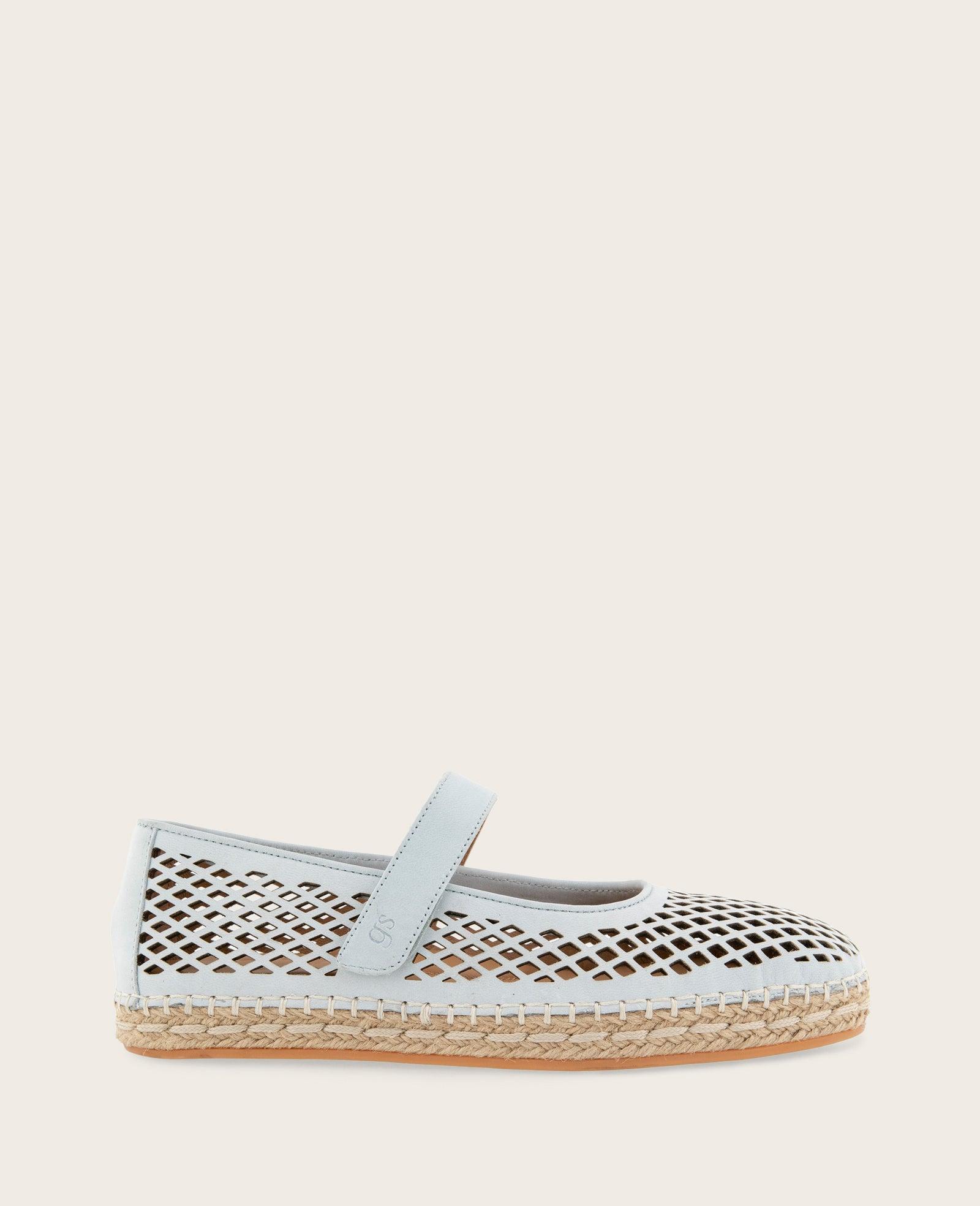Gentle Souls - Sienna Fish Net Mary Jane Espadrille by GENTLE SOULS