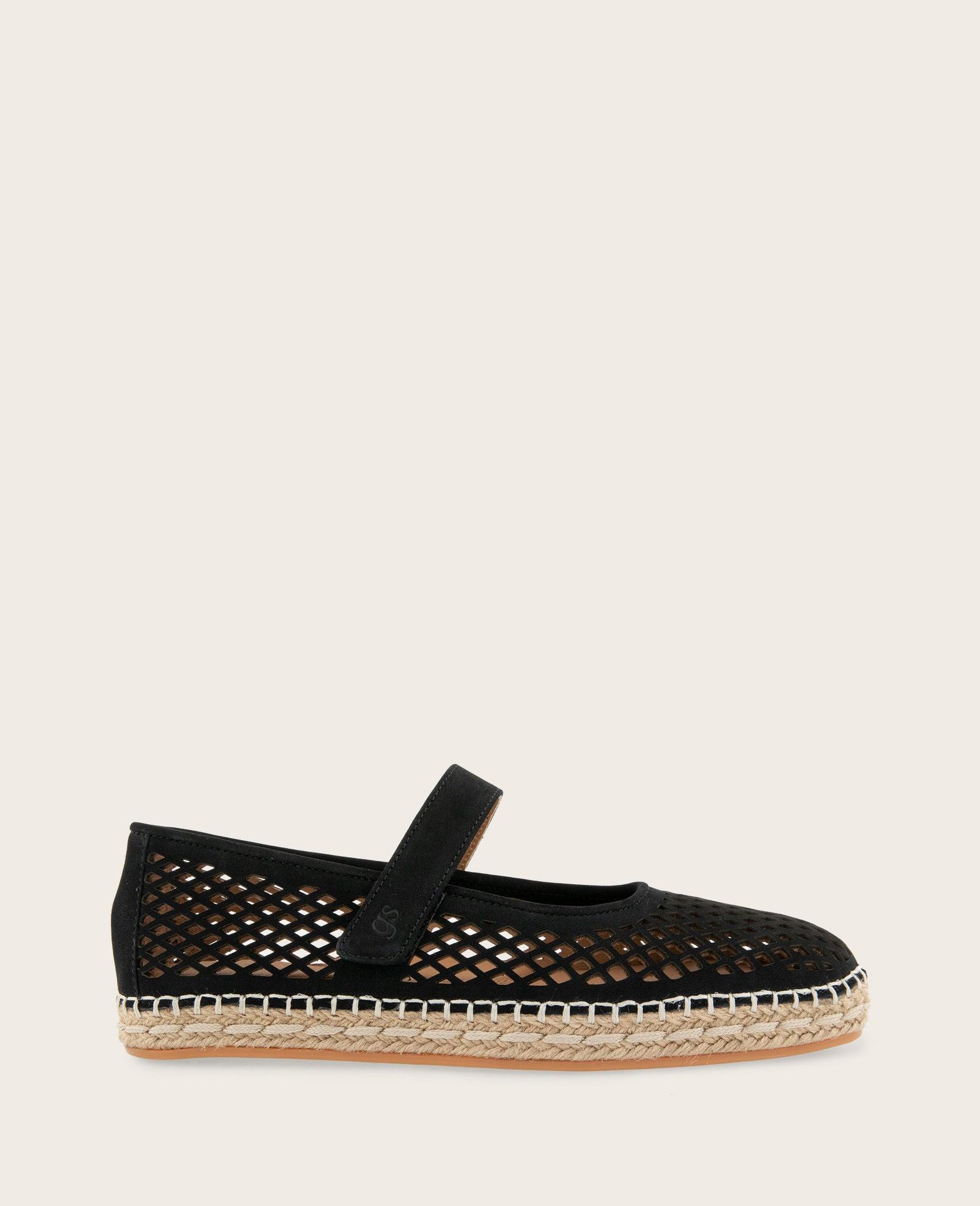 Gentle Souls - Sienna Fish Net Mary Jane Espadrille by GENTLE SOULS