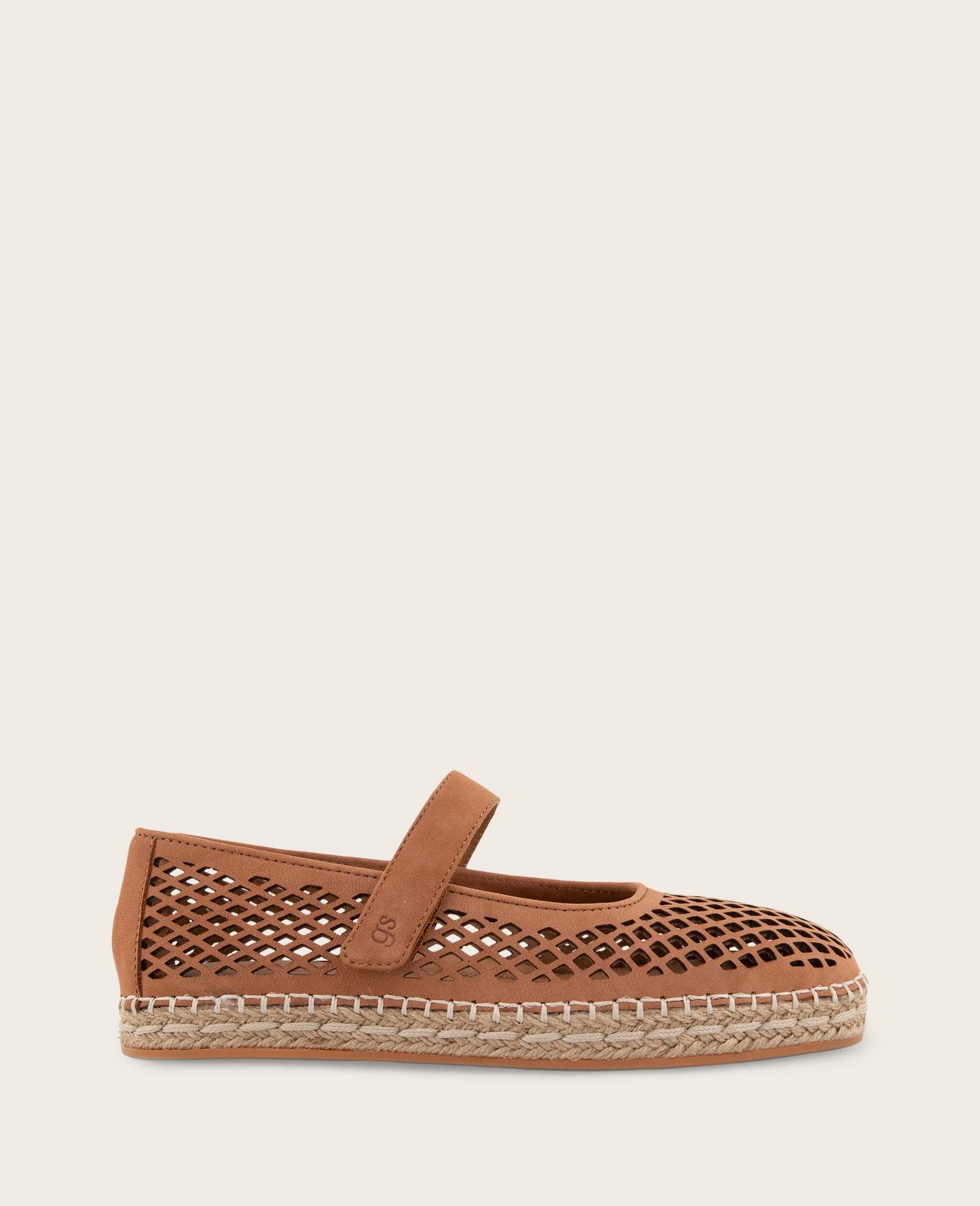 Gentle Souls - Sienna Fish Net Mary Jane Espadrille by GENTLE SOULS