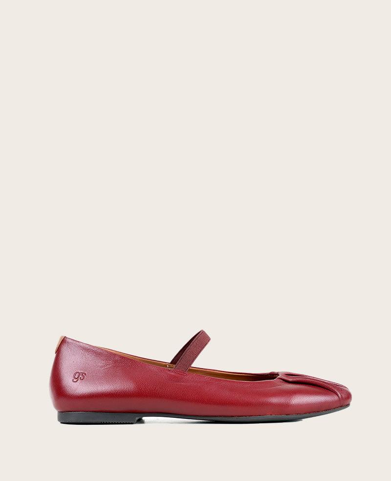 Gentle Souls - Walden Leather Pleated Toe Mary Jane Flat by GENTLE SOULS