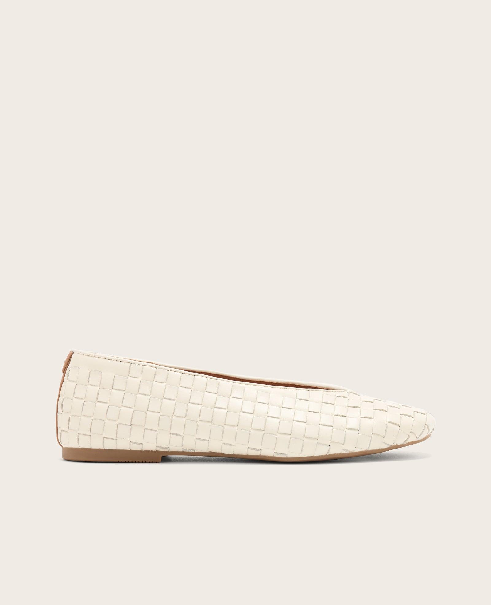 Gentle Souls - Willow Woven Leather Flat by GENTLE SOULS