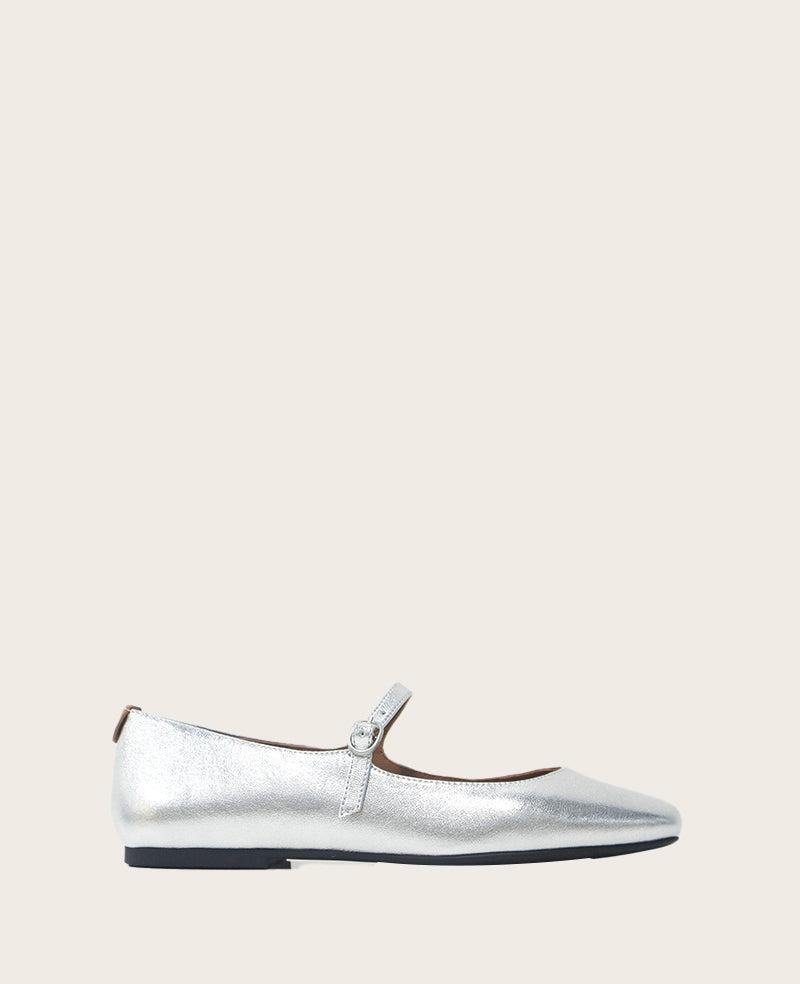 Gentle Souls - Wynona Metallic Mary Jane Ballet Flat by GENTLE SOULS