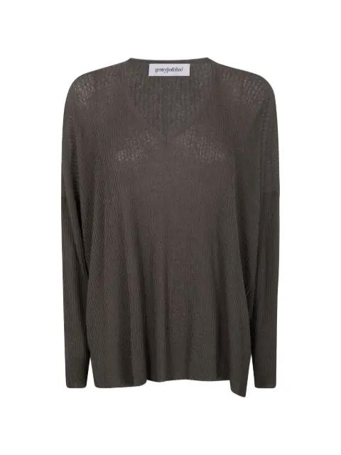 V-neck knitted top by GENTRY PORTOFINO