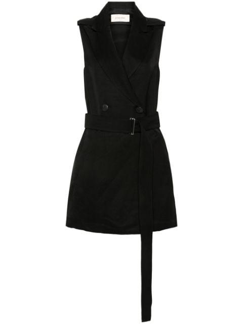 double-breasted linen-blend waistcoat by GENTRY PORTOFINO