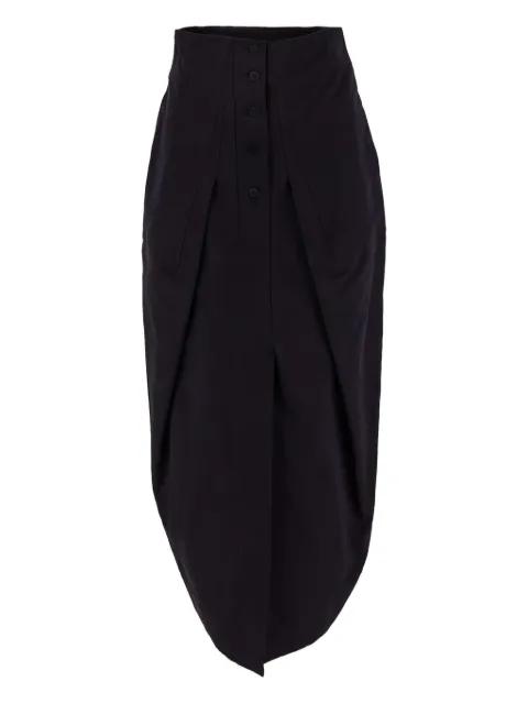 pleat-detail maxi dress by GENTRY PORTOFINO