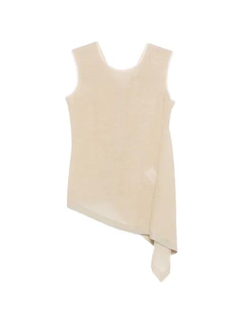 sleeveless asymmetric top by GENTRY PORTOFINO