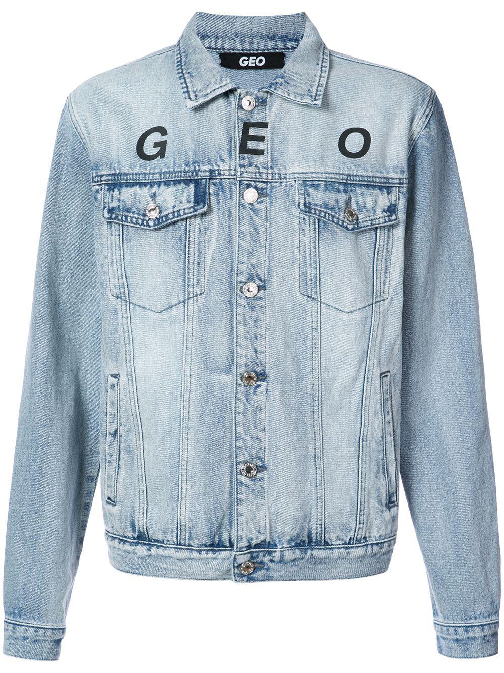 Globe marble denim jacket by GEO
