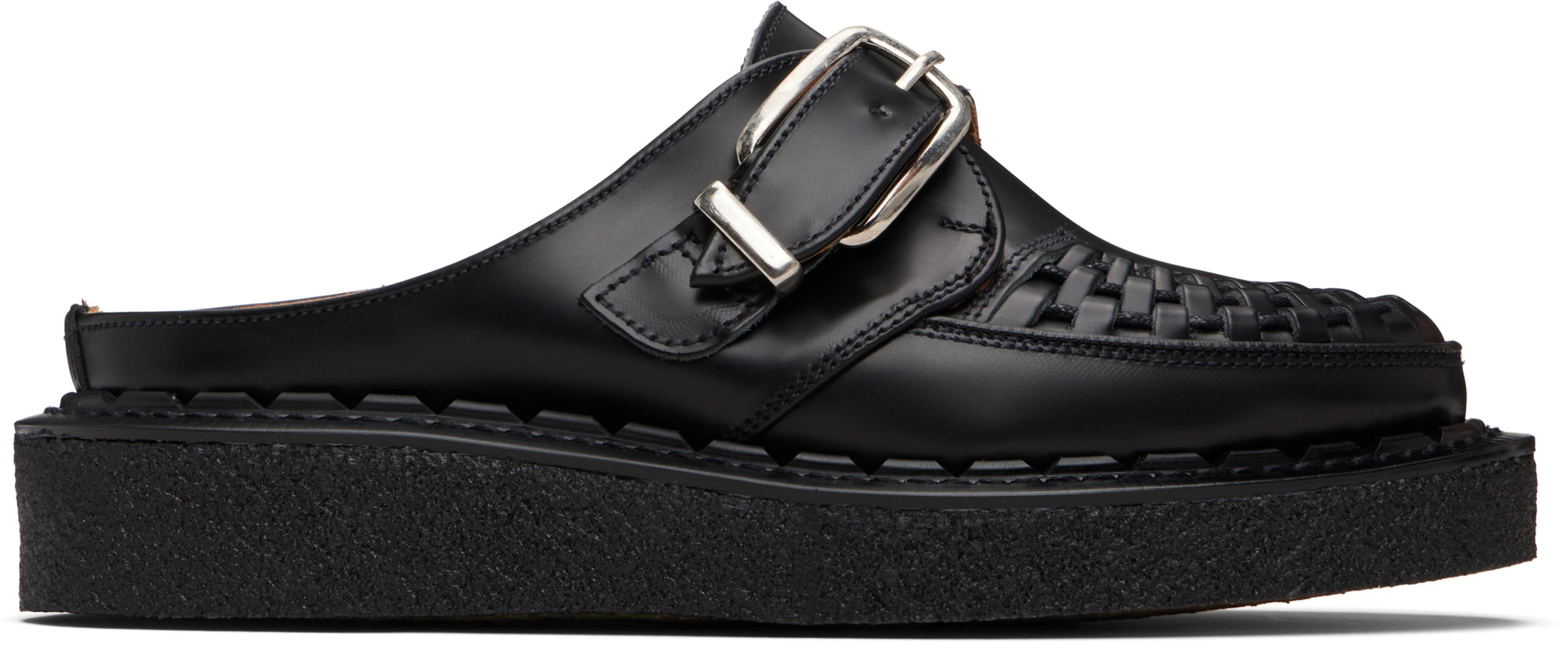 Black Alaska Mule Loafers by GEORGE COX