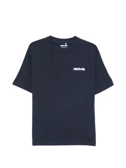 logo-print cotton T-shirt by GEORGE.