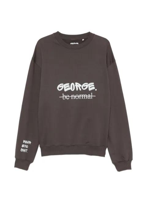 logo-print sweatshirt by GEORGE.