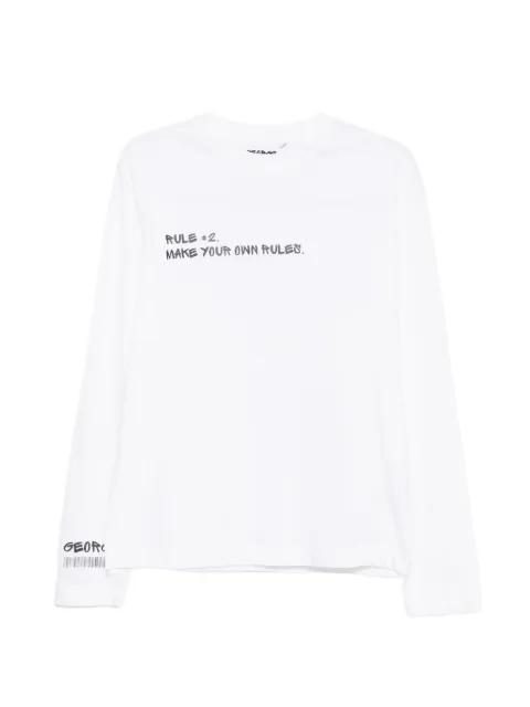 slogan-print long-sleeve T-shirt by GEORGE.