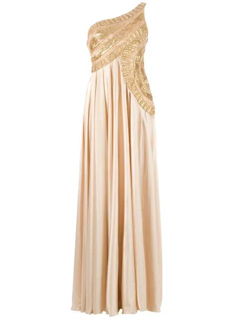 'Ivana' one shoulder dress by GEORGES MAK