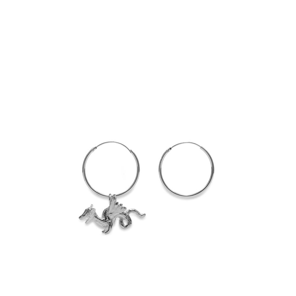 Georgia Kemball Single Dragon Small Hoop Earrings by GEORGIA KEMBALL