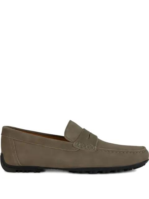 Kosmopolis penny-slot suede loafers by GEOX