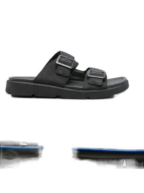Xand double buckle leather sandals by GEOX