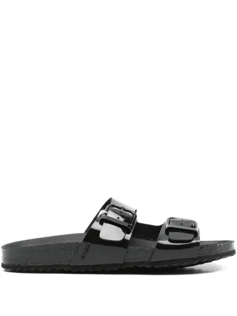 buckle-detail slippers by GEOX