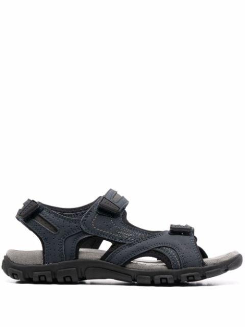 embossed-logo sandals by GEOX
