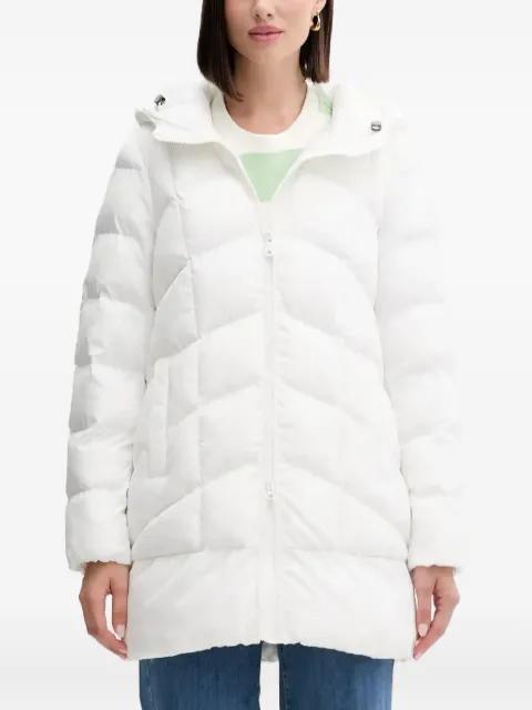 hoodied quilted coat by GEOX