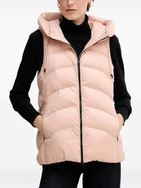 hoodied quilted gilet by GEOX