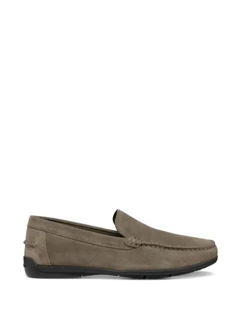 topstitched suede loafers by GEOX