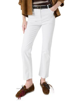 Adela Mid Rise Ankle Jeans in White by GERARD DAREL