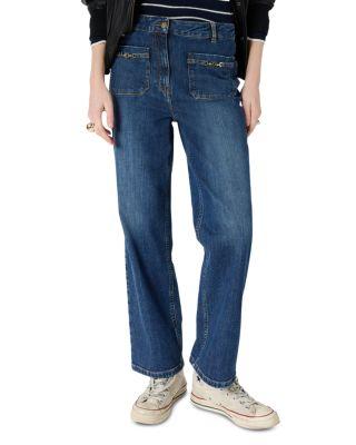 Arlina Mid Rise Jeans in Blue by GERARD DAREL