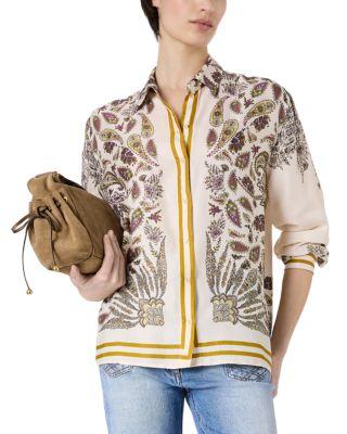 Canna Mixed Print Blouse by GERARD DAREL