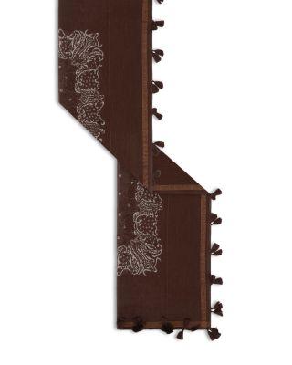 Donia Printed Fringed Scarf by GERARD DAREL