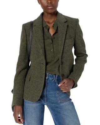 Noelie Wool Herringbone Blazer by GERARD DAREL