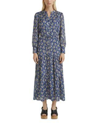 Ruvia Printed Long Sleeve Shirtdress by GERARD DAREL