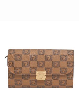 Small Logo Print Leather Wallet by GERARD DAREL