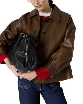 Tinae Leather Jacket by GERARD DAREL