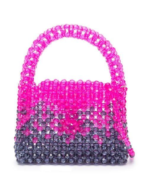 bead-embellished mini tote bag by GERMANIER