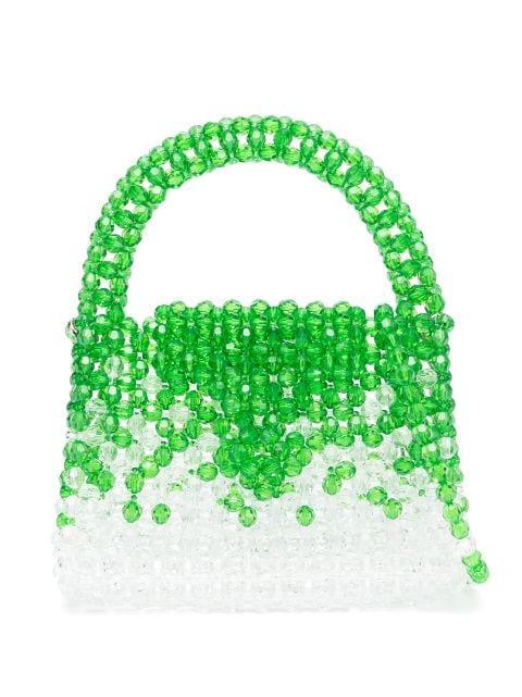 bead-embellished tote bag by GERMANIER