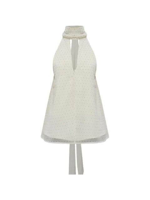 Dorah polka-dot halterneck blouse by GESTUZ