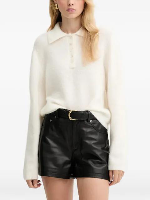 GZalpha buttoned collared knitwear by GESTUZ
