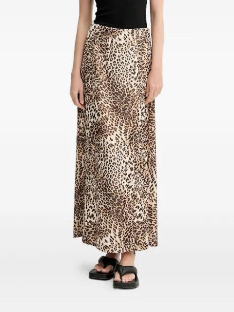 GZleelo leopard-print midi skirt by GESTUZ