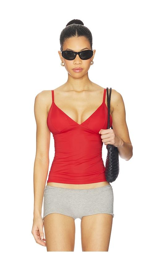 Gestuz Cami Top in Red by GESTUZ